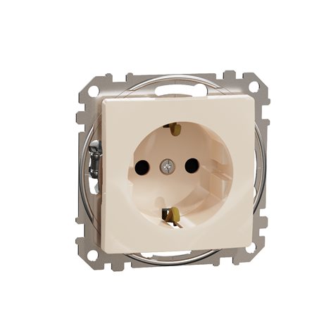SDD112021 Zásuvka 230V 16A SCHUKO béžová