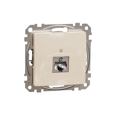 SDD112466S Datová zásuvka 1xRJ45 kat. 6A STP béžová