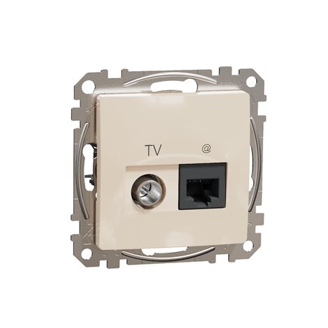 SDD112469T Dat. zás. RJ45 kat.6 UTP+TV indiv. béž.