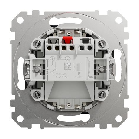 SDD114143L Tlačítko 12V kontr. popis pole antracit