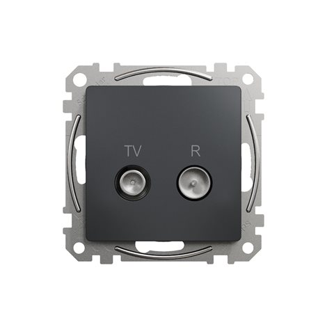 SDD114471R TV R zásuvka koncová 4dB antracit 1