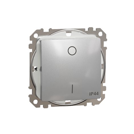 SDD213102 Spínač dvojpólový ř.2 IP44 alu