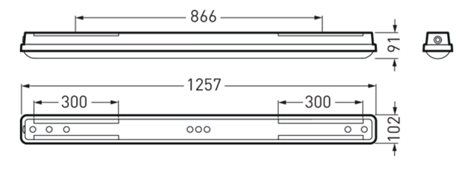 2310 12 B 40-840 ET LED prachotěs.svít. L1200 35W 4000lm IP66 4000K 3