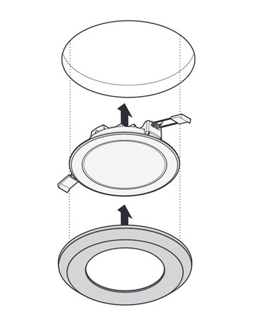 2325 G3 C05 OA LED 20/14/08/ML-8MC ET Plochý LED downl.multilum.19/13/8W 2000/1400/800lm 3000&4000K 6