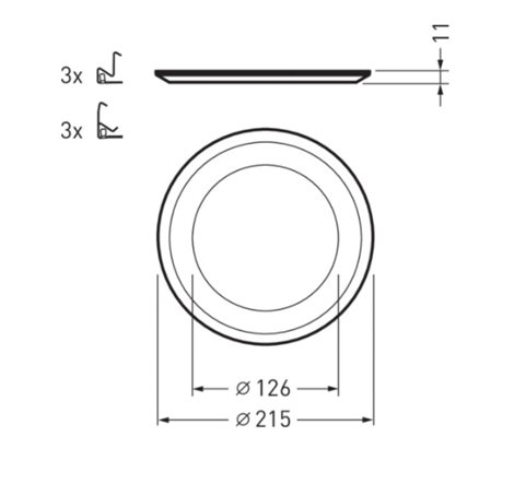 2325 G3 C05 SP 200 Montážní/renovační rámeček, kroužek 4