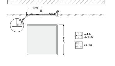 2330 G4 M73 PW19 30-42/4ML-8MC ET Čtvercový LED panel 31W/24W 4200lm/3000lm 3000&4000K 5