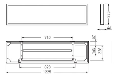 2350 G3 D2 PW19 4000-8MC ETWD Svítidlo přisazené 36W 4000lm obdélník IP20 DALI 3000&4000K 4