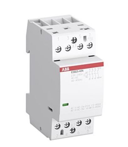 ESB25-31N-01 24V AC/DC 4-pólový instalační stykač  Ie=25A(AC-1/AC-7a) Ie=6A(AC-3/AC-7b)
