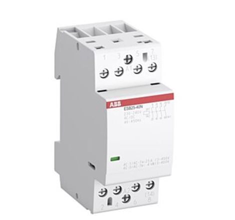 ESB25-22N-06  230 ... 240V AC/DC 4-pólový instalační stykač  Ie=25A(AC-1/AC-7a) Ie=6A(AC-3/AC-7b)