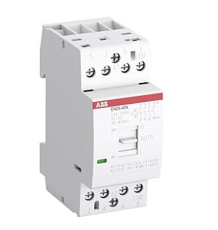 EN25-40N-06   230 ... 240V AC/DC 4-pól.instalační stykač s páčkou  Ie=25A(AC-1/AC-7a) Ie=9A(AC-3/AC-