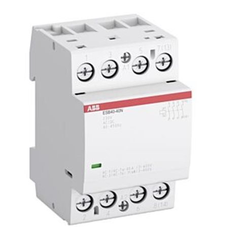ESB40-22N-06 230V AC/DC 4-pólový instalační stykač Ie=40A(AC-1/AC-7a) Ie=22A(AC-3/AC-7b)