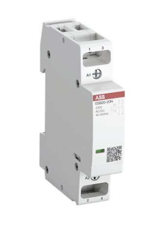 ESB20-02N-06 230V AC/DC 2-pólový instalační stykač  Ie=20A(AC-1/AC-7a) Ie=9A(AC-3/AC-7b)