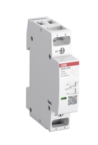 EN20-20N-01  24V AC/DC 2-pól.instalační stykač s páčkou Ie=20A(AC-1/AC-7a) Ie=9A(AC-3/AC-7b)