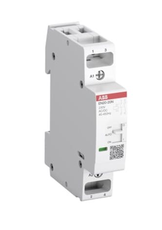 EN20-20N-06 230V AC/DC 2-pól.instalační stykač s páčkou  Ie=20A(AC-1/AC-7a)