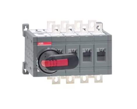OT250E04CP 4-pólový přepínač I-0-II Ith=250A, 250A/AC-23A/690V