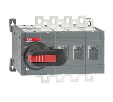 OT200E04CFP 4-pólový přepínač I-(0)-II, úhel spínání 90°,200A/AC-22A/415V, S=135kVA