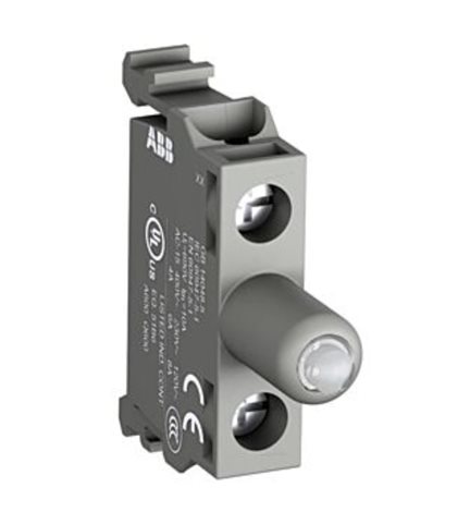 MLBL-01BL Blok s modrou LED 24VAC/DC, zadní montáž