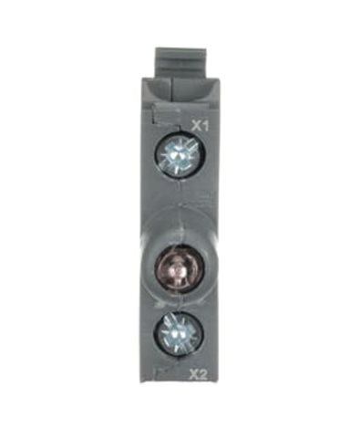 MLBL-07BR Blok s červenou LED 230VAC, zadní montáž