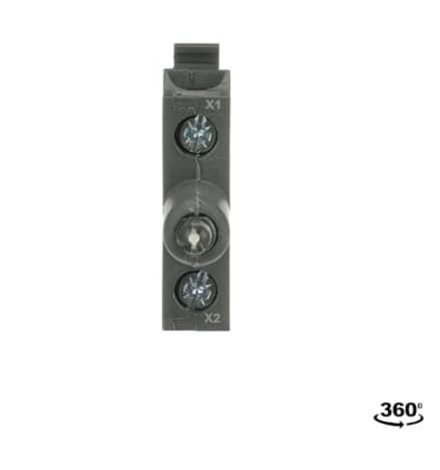 MLBL-07BW Blok žárovky s int.LED 230VAC