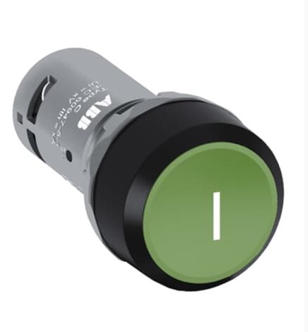 CP11-10G-11 Tlačítko zelené,bílá I