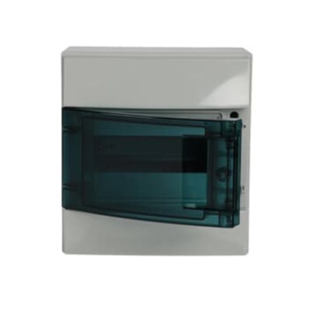 1SLM006500A2211 Rozvodnice na povrch MISTRAL65H průhledná dvířka 8M,bez.N/PE,750°C