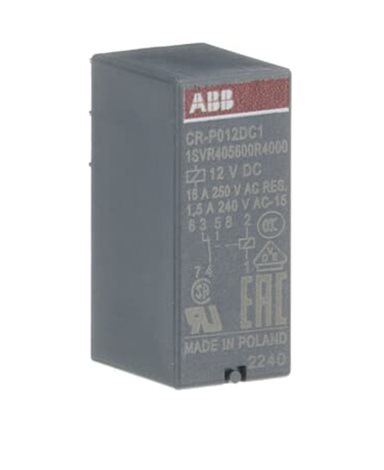 CR-P012DC1 1c/o, 16A, 12V DC paticové relé