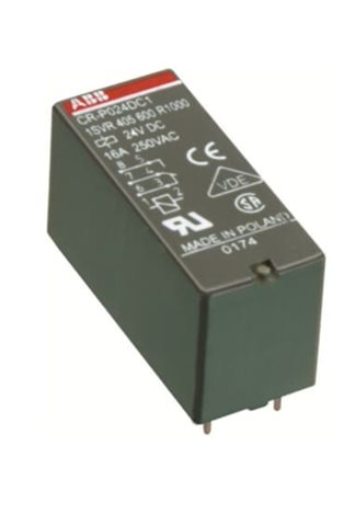 CR-P230AC2G 2c/o, 8A, 230V AC Relé do PCB paticové CR-P 2 c/o (SPDT), AgNiAu, 250 V / 8 A