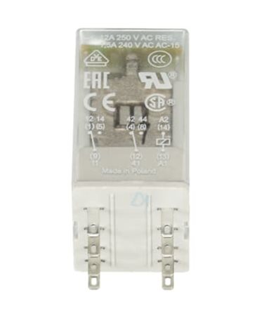 CR-M024DC2L s LED,2c/o, 12A,24V DC Relé universální CR-M 2 c/o (SPDT), AgNi