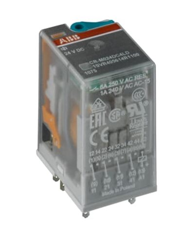 CR-M110DC2L s LED,2c/o, 12A,110V DC Relé universální CR-M 2 c/o (SPDT), AgNi