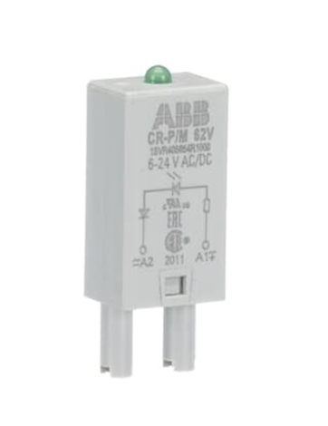 CR-P/M 62V (6-24V AC/DC), zelená LED Napájecí napětí: 6 - 24 V AC/DC, zelená LED, A1+, A2-