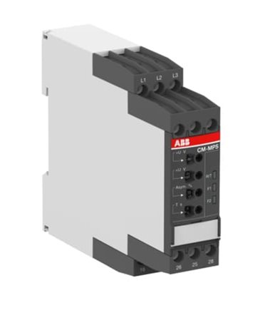 CM-MPS.23S Třífázové monitorovací relé 2c/o, 0,0.1-30s, L1-L2-L3-N=3x180-280VAC