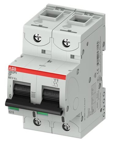 S802PV-SP16 2- pólový výkonový jistič pro aplikace (DC)