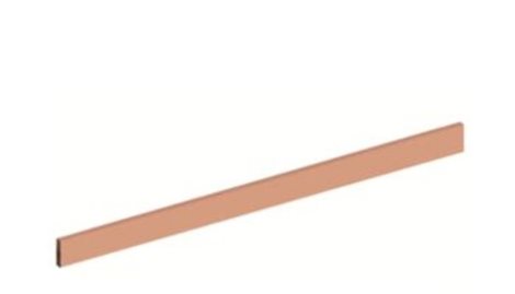 ZXM1020 -Přípojnice Cu 30x5mm š.2, 0x spoj, proj.