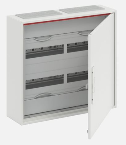 CA23R Rozvodnice nástěnná, s dvířky 48 modulů, dvojitá izolace, krytí IP44 rozteč 150mm
