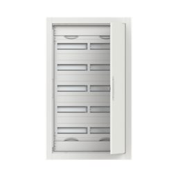 CU26R Zapuštěná oceloplechová rozvodnice s dvířky 120mod rozteč 150mm