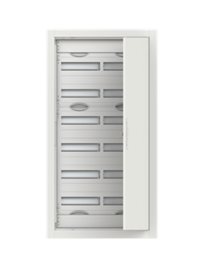 CU27R Zapuštěná oceloplechová rozvodnice s dvířky 144mod rozteč 150mm