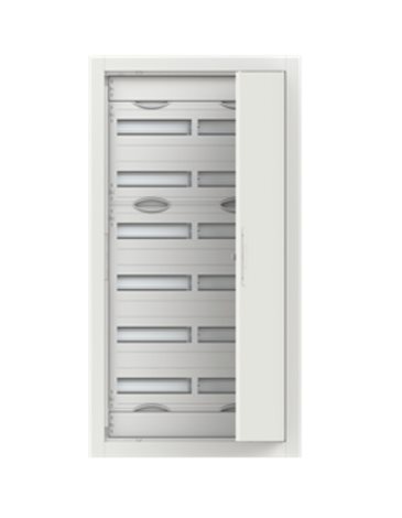 CU27R Zapuštěná oceloplechová rozvodnice s dvířky 144mod rozteč 150mm