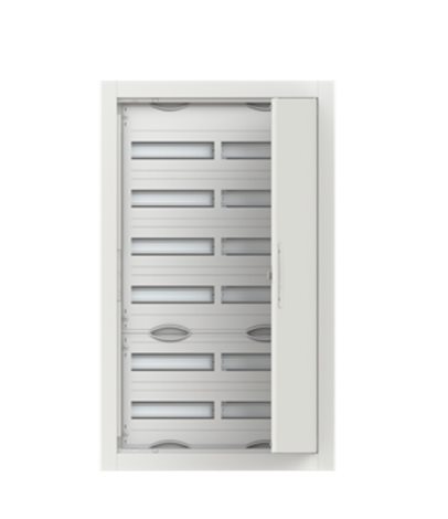 CU26V Zapuštěná oceloplechová rozvodnice s dvířky 144mod rozteč 125mm