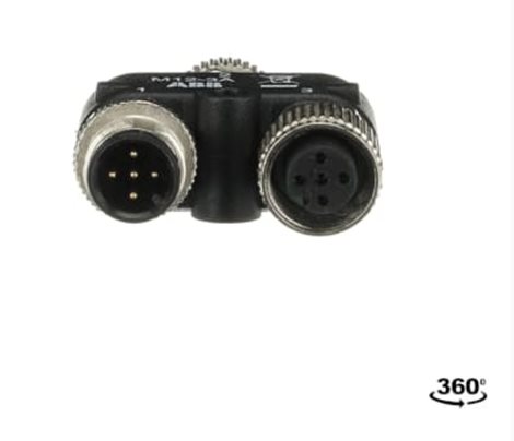 M12-3A M12 Y-konektor