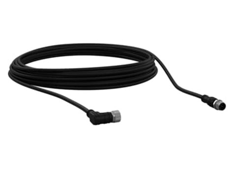 M12-C1012V2 5p-úhlový female+male+10m kabel