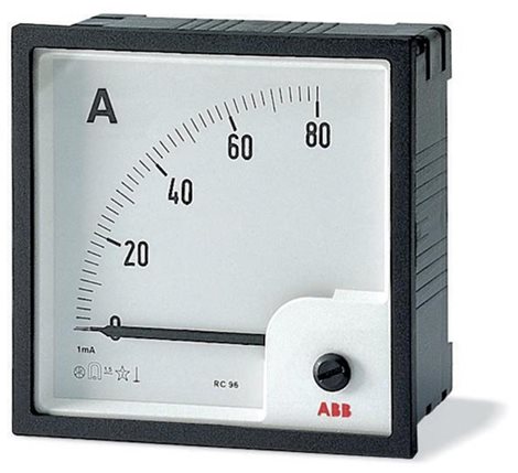 AMT1-A1-10/96 Přímý A-metr se stupnicí do 10 A