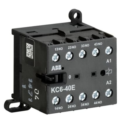 KC6-40E 220VDC 4-pólový (4 POM. ZAP), Pomocný kontakt: 4 ZAP, 3 A (380 / 400 V) AC-15