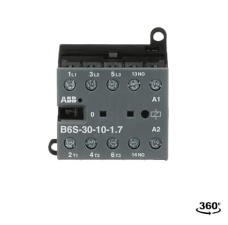 B6S-30-10 1,7W 24VDC 3-pólový (3 ZAP), Pomocný kontakt: 1 ZAP, 20 A (380 / 440 V) 40 °C AC