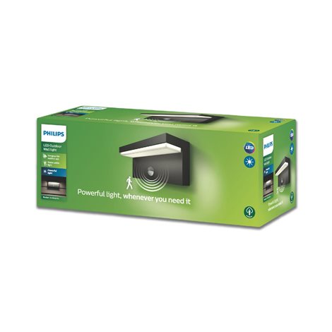 16484/93/P0 Bustan IR venkovní nástěnné LED svítidlo se senzorem 2x4,5W 1000lm 2700K IP44, antracit 7