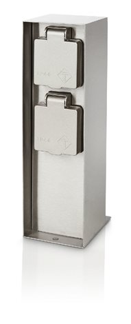 17108/47/46 Rock venkovní zásuvkový sloupek 23cm IP44, nerezové 1