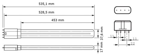 CorePro LED PLL HF 24W 840 4P 2G11 LED Zářivka 24W 3400lm 2