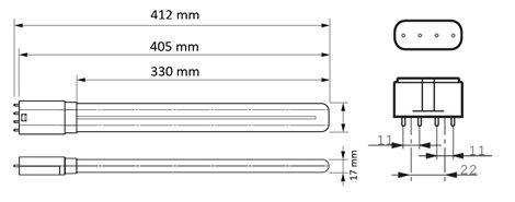 CorePro LED PLL EM/Mains 16.5W 830 4P Zářivka 16.5W 2000lm 5