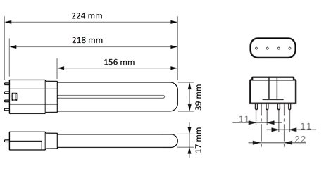 CorePro LED PLL EM/Mains 8W 840 4P Tlumivka 8W 1000lm 2