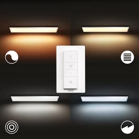 32163/31/P6 Hue WA Aurelle přisazený LED panel 39W 3750lm 2200-6500K IP20 120x30cm bílá + ovladač 4