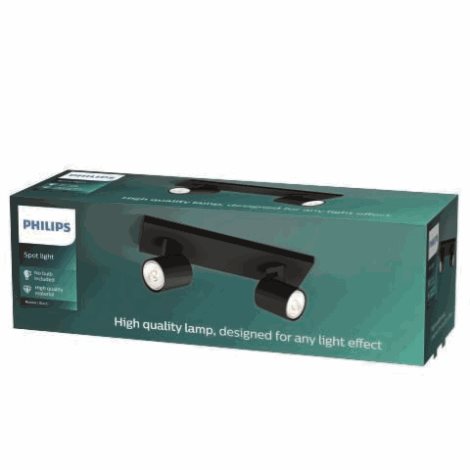 Runner bodové svítidlo 2x GU10 20W bez zdroje IP20, černé 2